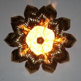 Masca floral wall lamp, Italy, 70's
