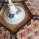 Lustre pétales bambou cannage vintage