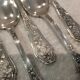 12 silver plated soup spoons by goldsmith Ravinet Denfert art nouveau