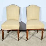 Pair of Cuban Mahogany Chairs, Restoration Period – Early 19th Century