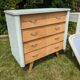 Commode scandinave pieds compas