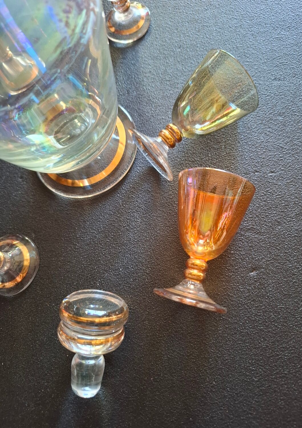 Art Deco liqueur service