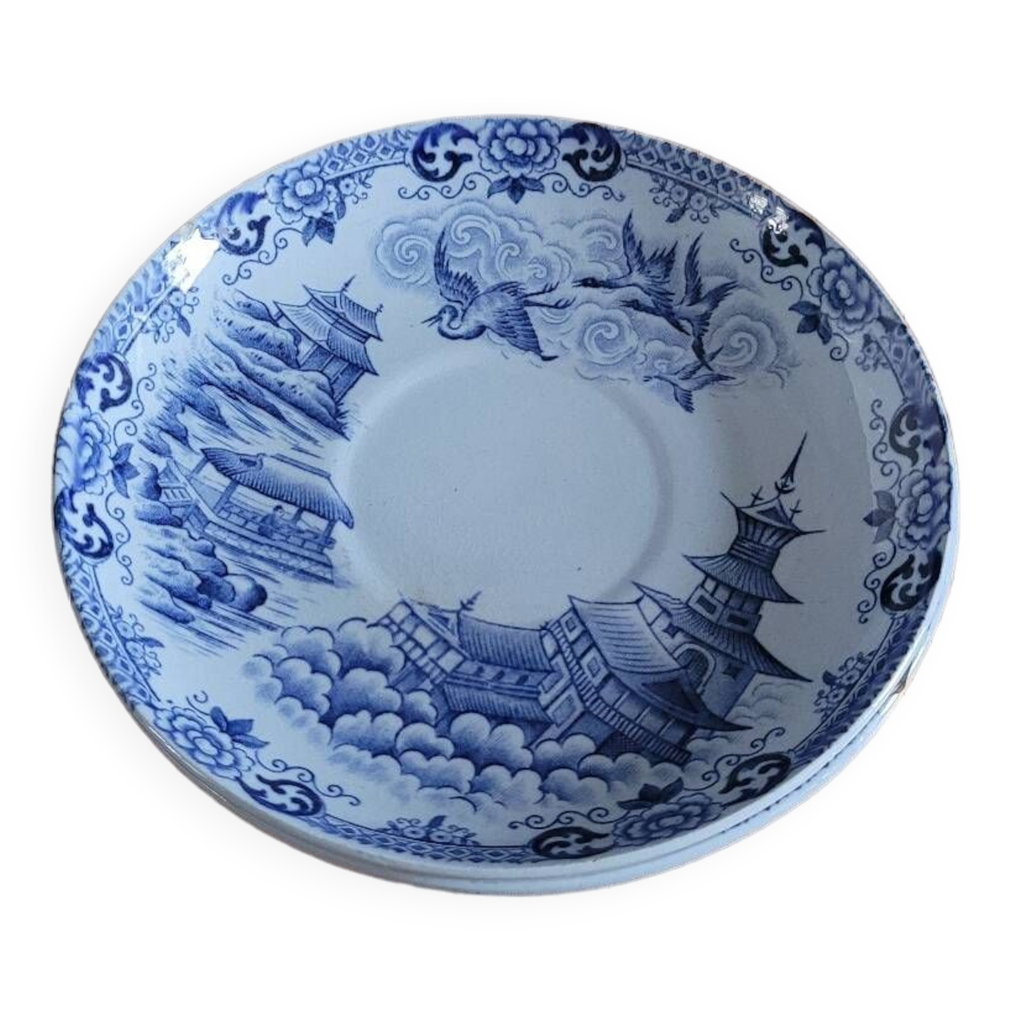 Set of two saucers Terre de fer Saigon