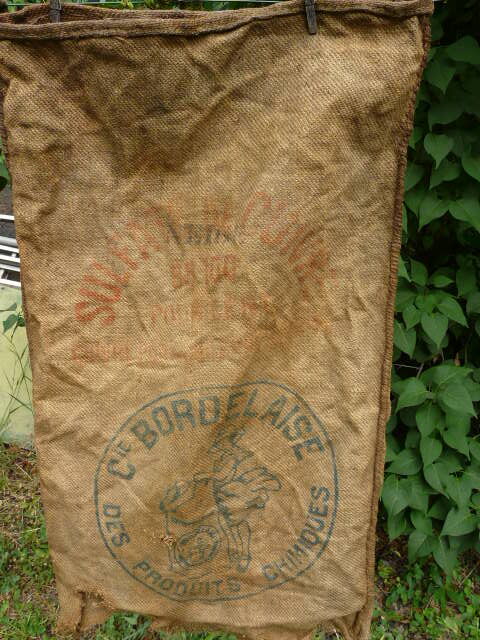 Burlap bag bordeaux company chemicals