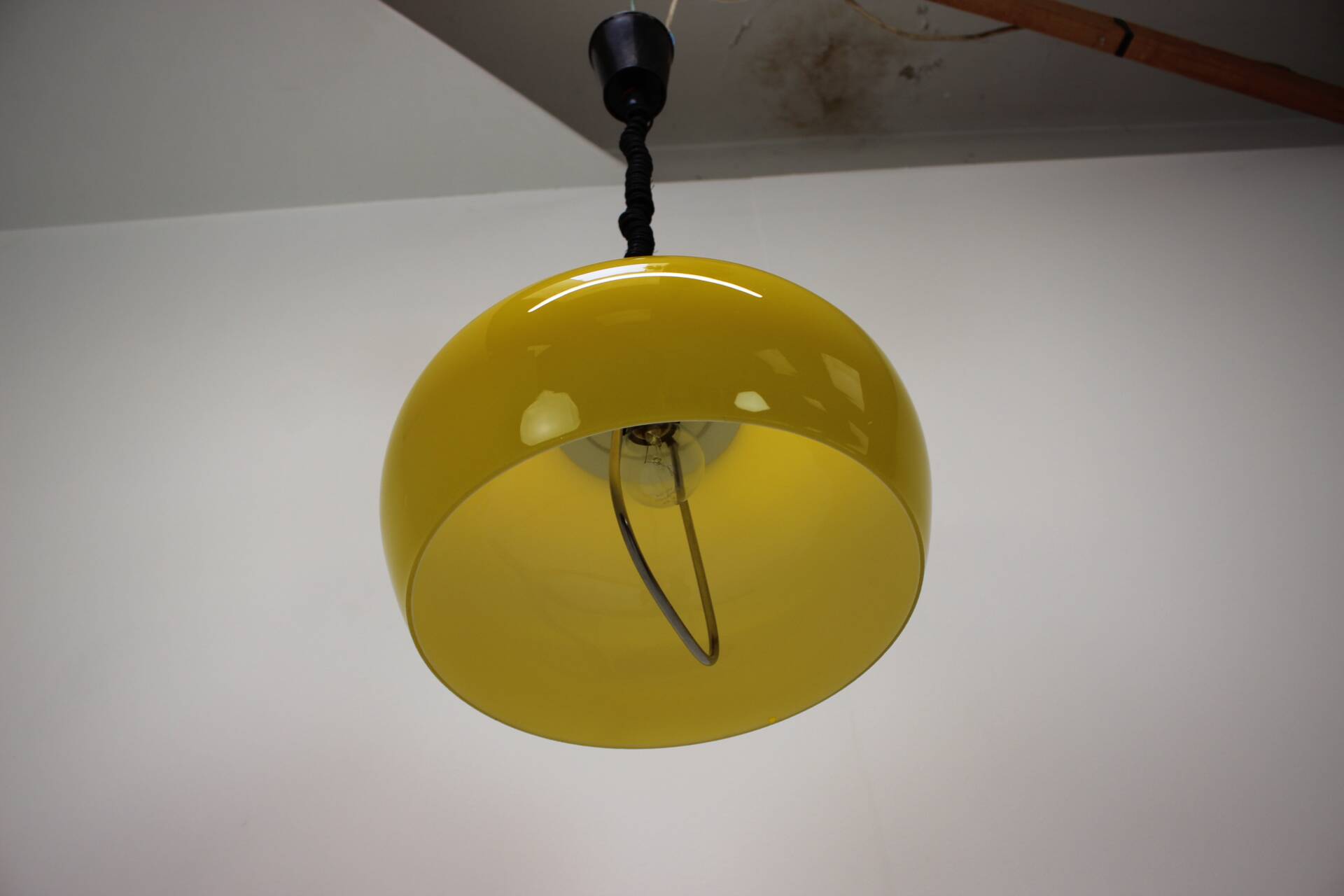 Adjustable Mid Century Pendant in the style of Meblo, 1980's, Czechoslovakia