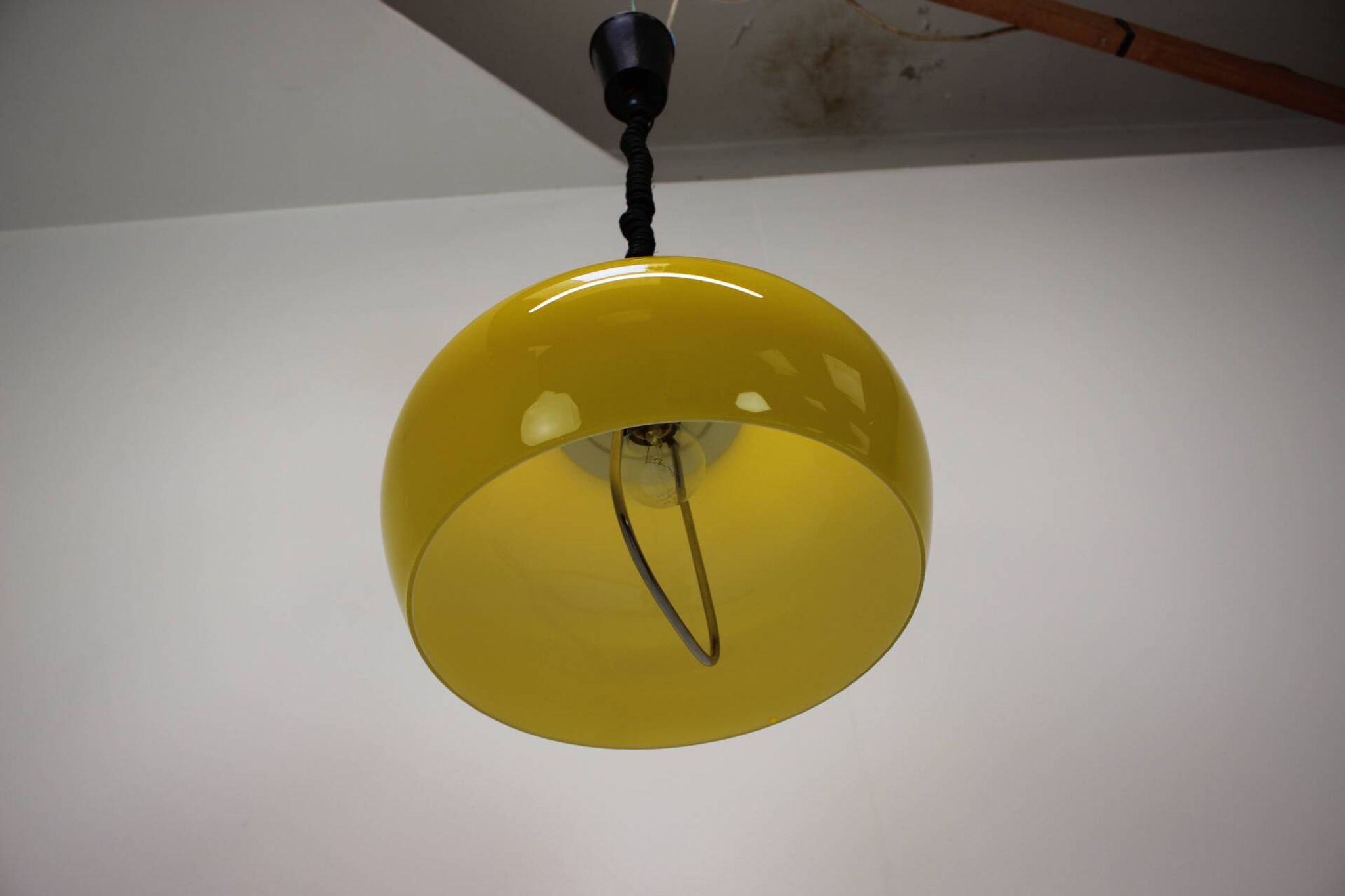 Adjustable Mid Century Pendant in the style of Meblo, 1980's, Czechoslovakia