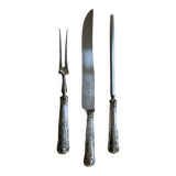 3-piece cutting service – Silver-plated – Louis XV style handles
