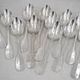 Ercuis Uniplat, Valois, 38-piece cutlery set in silver-plated metal, excellent condition.