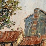 Oil on canvas, The Agile Rabbit, Montmartre, signed