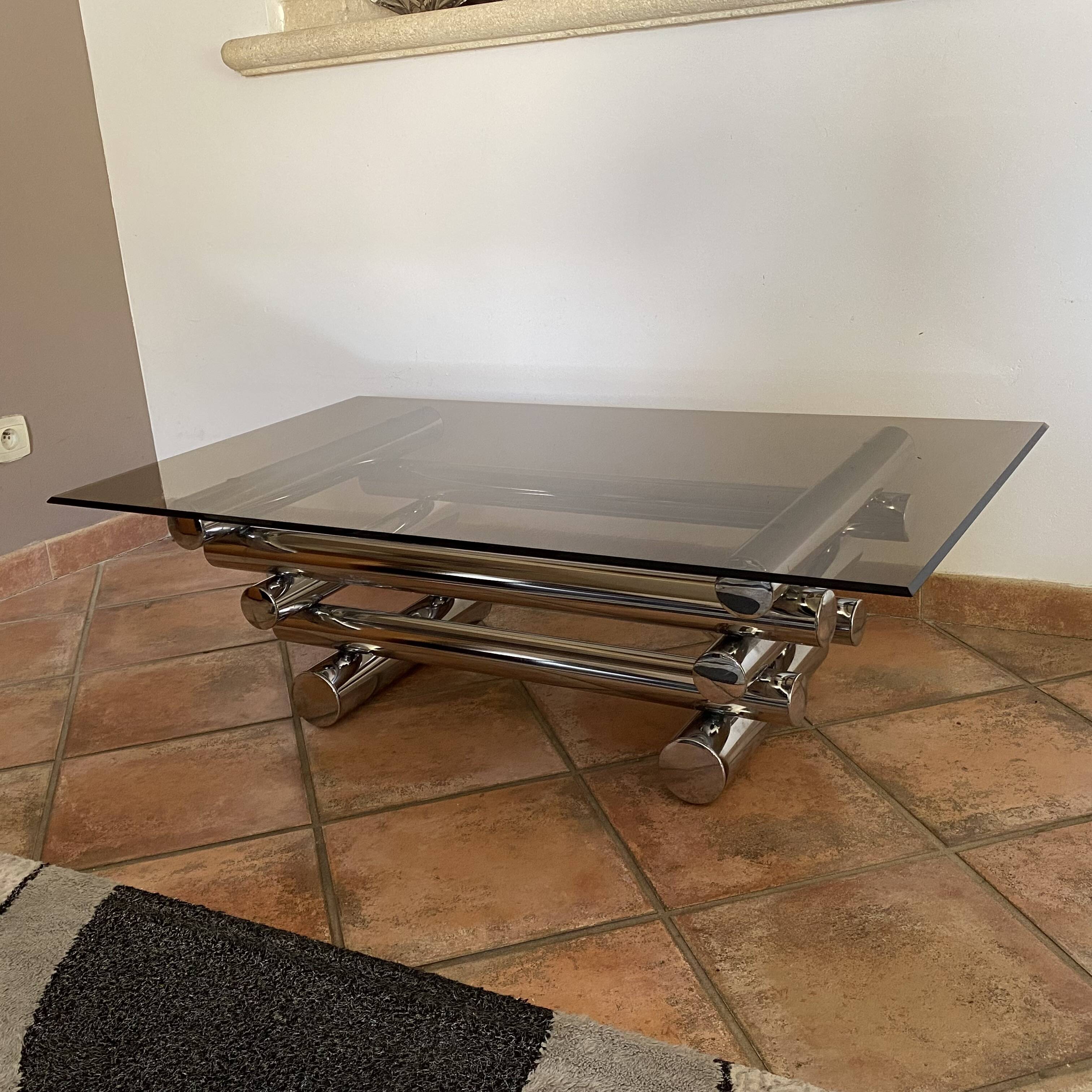 Roche Bobois coffee table. 1970s. Space Age.