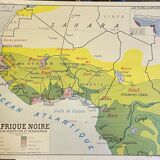 School poster L'Afrique Noire Montmorillon