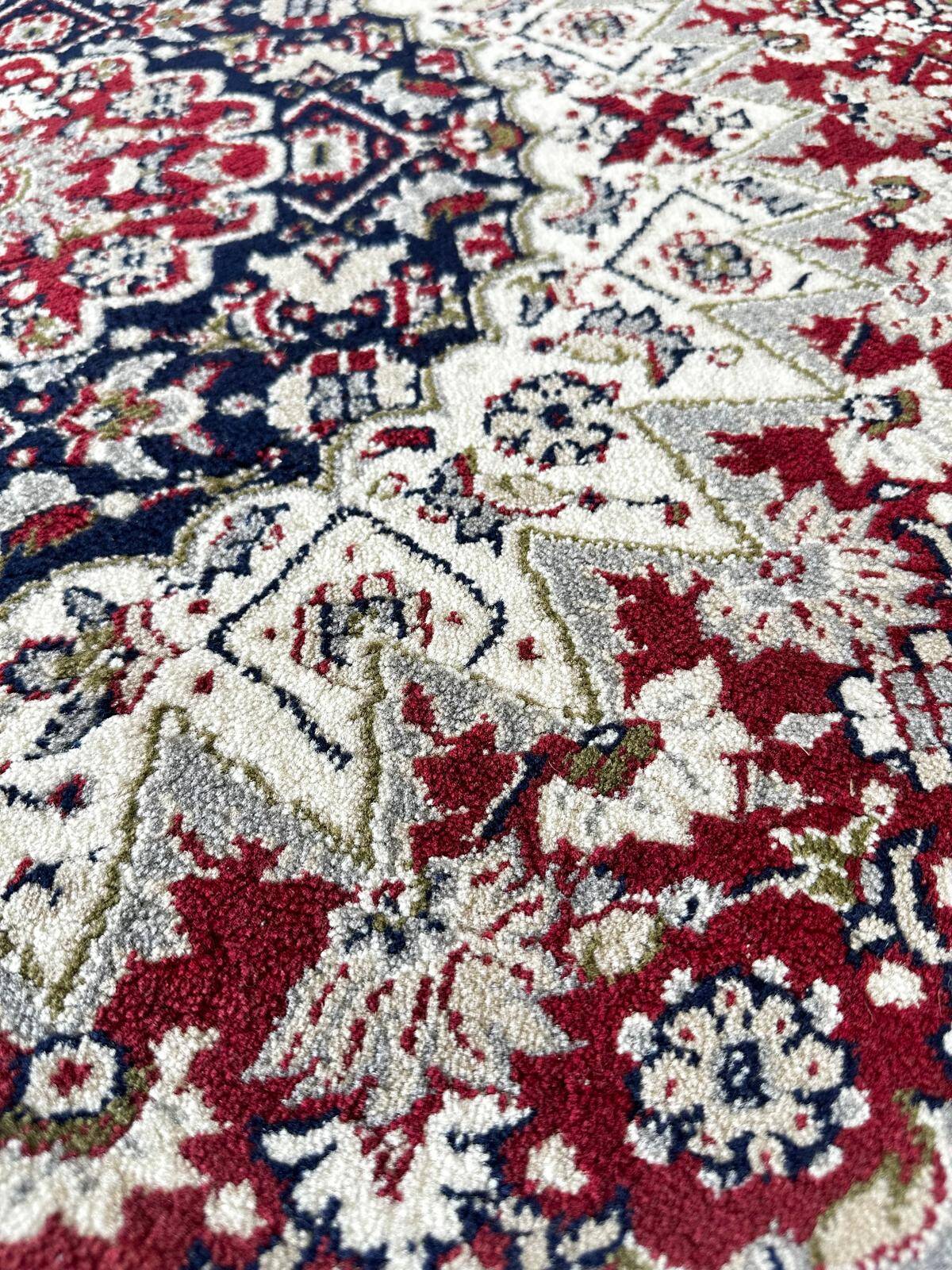 Round oriental wool rug 2m