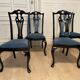 4 black lacquered chairs, 1970s