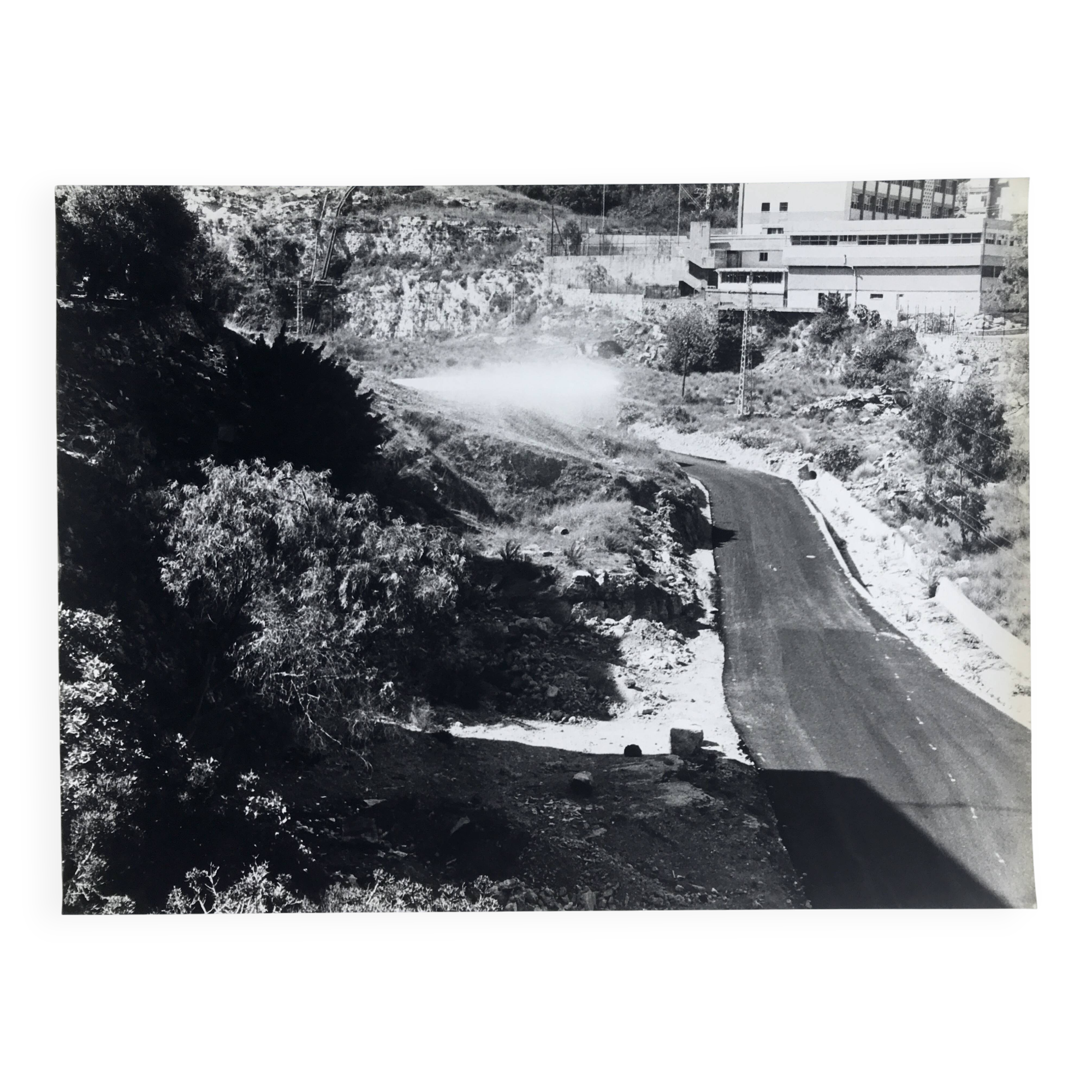 Rosine NUSIMOVICI, Untitled (Road), c 1980. Black and white silver print