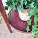 Antique table with double round tops, side table or plant stand.