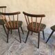Set of 4 chairs inn 1960's bars and feet compass