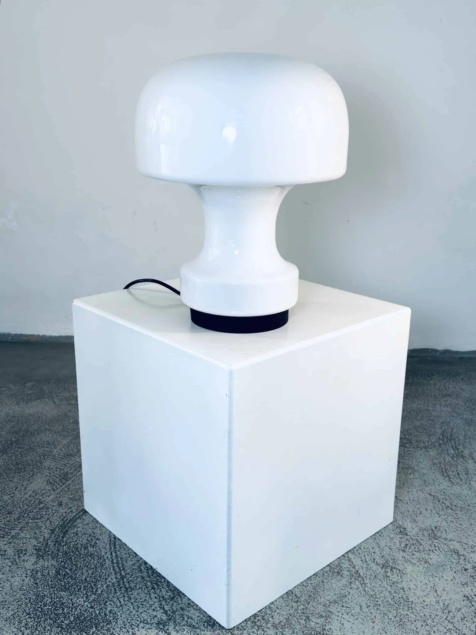 A-743 Mushroom Lamp By Glashütte Limburg, Germany, 1970S