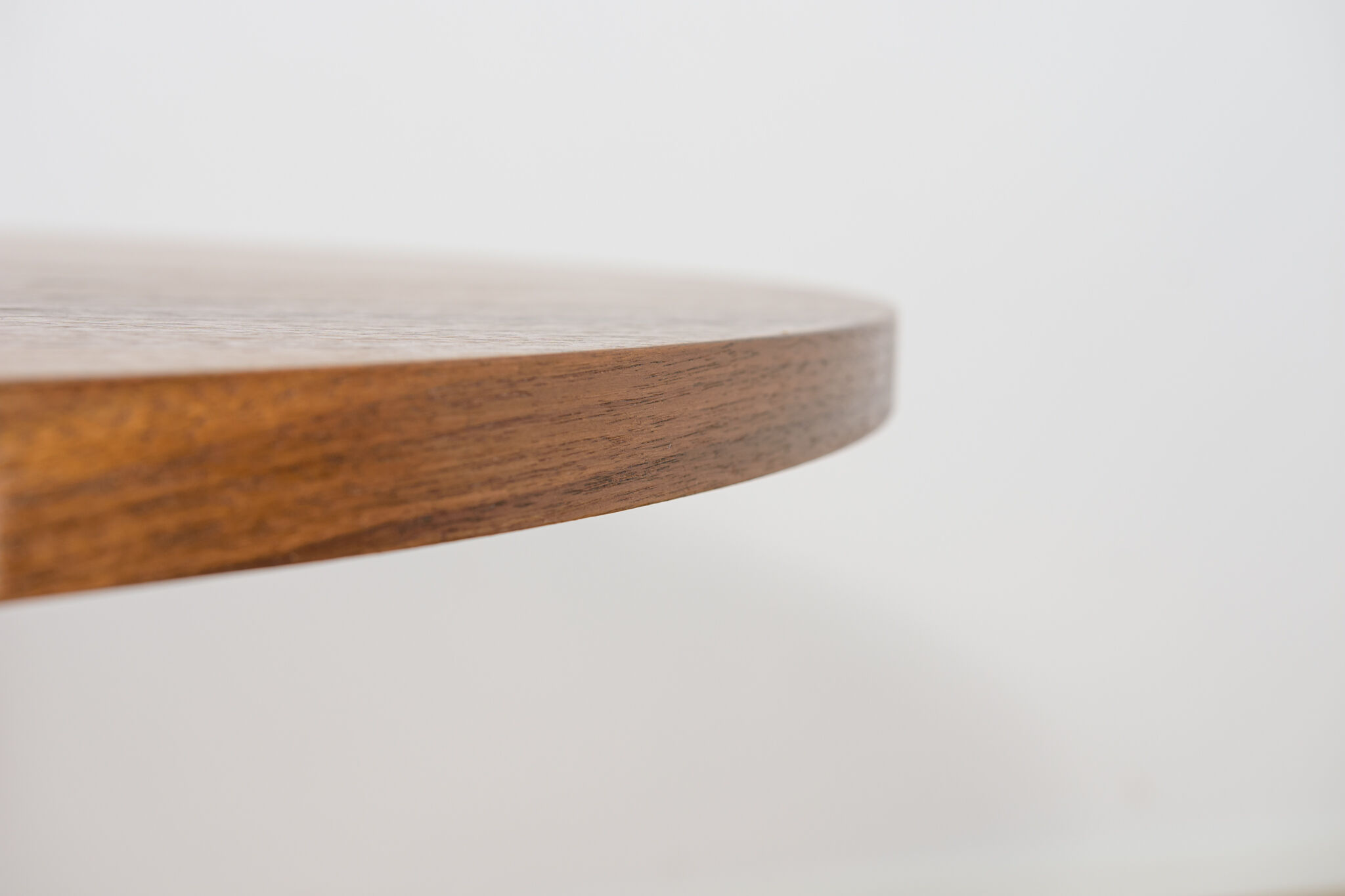 Mid-Century Round Walnut Dining Table, Denmark, 1970s