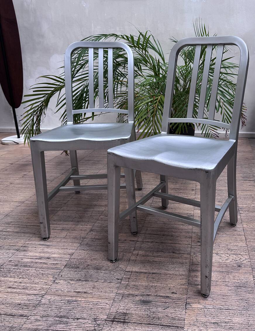 Pair of Eneco 1006 (Ten-O-Six) chairs or Navy chair.