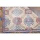 Tapis vintage turc Oushak fait main en laine et coton marron