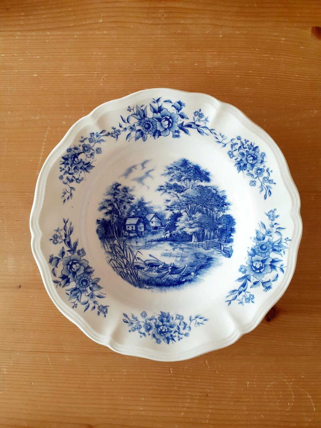 Hollow plates Sarreguemines "romantic"