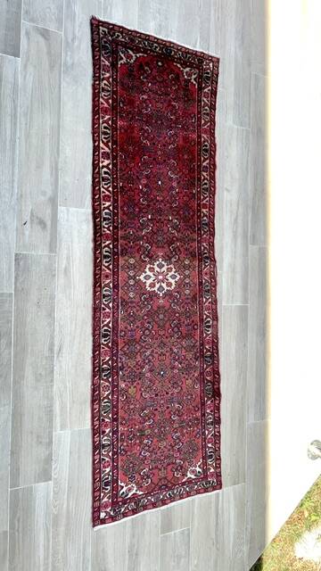 Tapis de couloir oriental époque Art déco