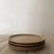 4 ceramic dessert plates, sarreguemines art workshop, france 1970