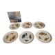 flat plates Arcopal flower lotus dp 0123240 Old vintage Set of 6 flea marketspiritdantan