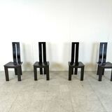 Set of 4 dining chairs by Pietro Costantini for Ello, 1980s