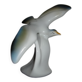 Bibelot enn porcelaine "Albatros en vol"