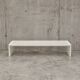 Weighty wooden bench / Width 185 cm / 1980s