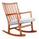 Oak ML33 Rocking Chair by Hans J. Wegner for A/S Mikael Laursen, 1950s