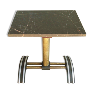 Table de bistrot vintage laiton