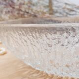 Salad bowl moulded glass apple