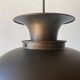 Brushed metal pendant lamp with a bronze appearance, 1970s, Germany