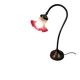 Vintage lamp with retro charm – frosted pink glass tulip
