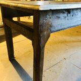 Large country table in cherry wood, late 1800s