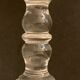 6 old champagne cups in faceted glass