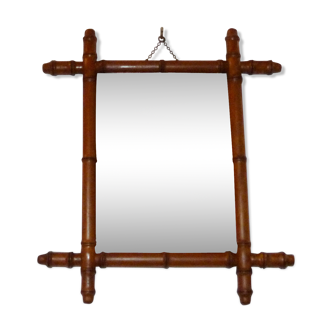 Bamboo mirror 54x47cm
