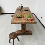 Monastery farm table in oak 1900