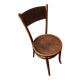 Authentic Baumann bistro chair - vintage bent wood with art nouveau decoration.