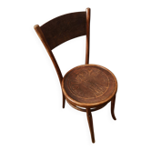 Authentic Baumann bistro chair - vintage bent wood with art nouveau decoration.