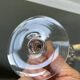 Set of 6 cut crystal champagne glasses with facets from Baccarat