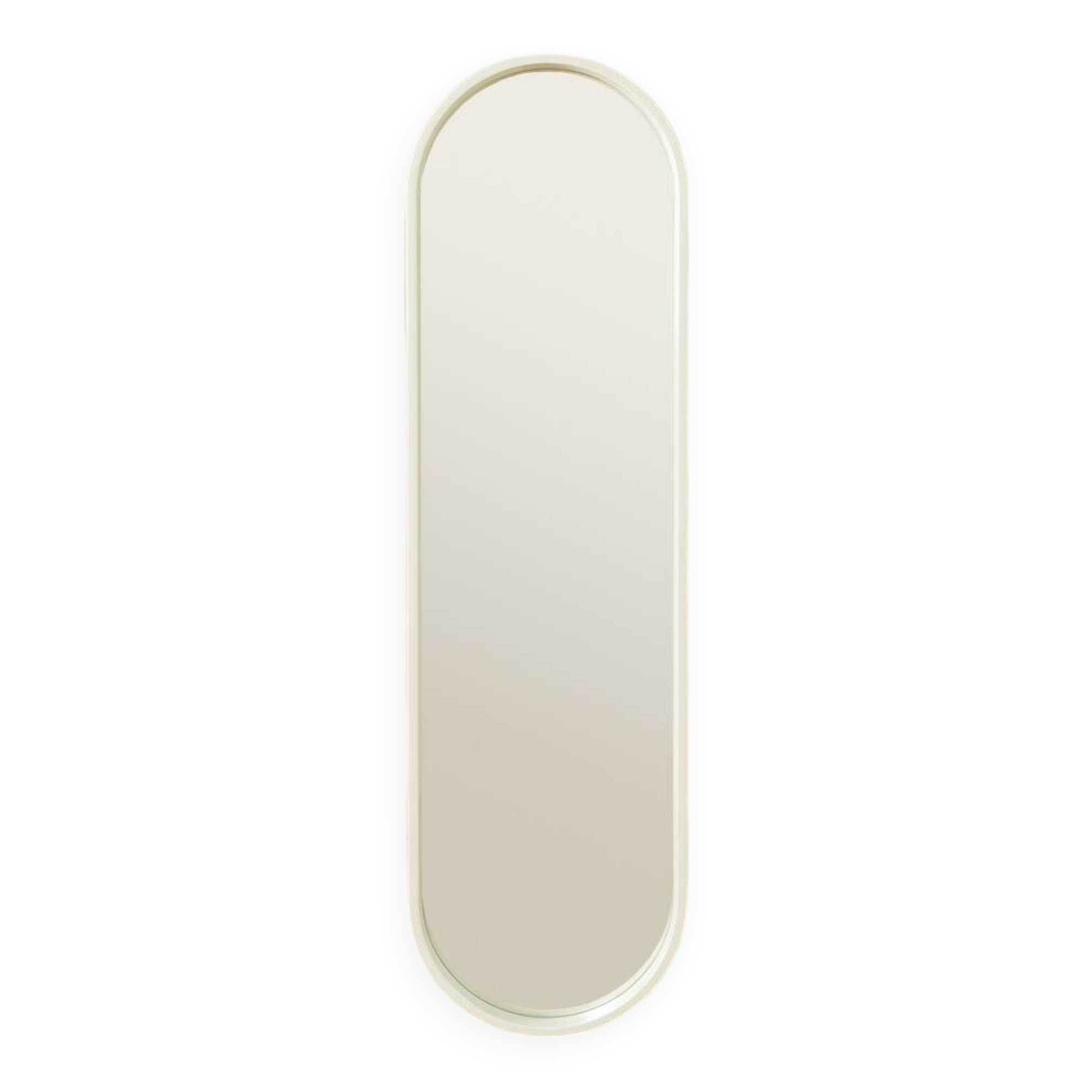 White wooden mirror, 1960s