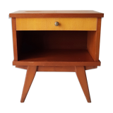 Bedside table of the 60s with compass feet