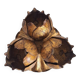 Applique doré en forme de fleur