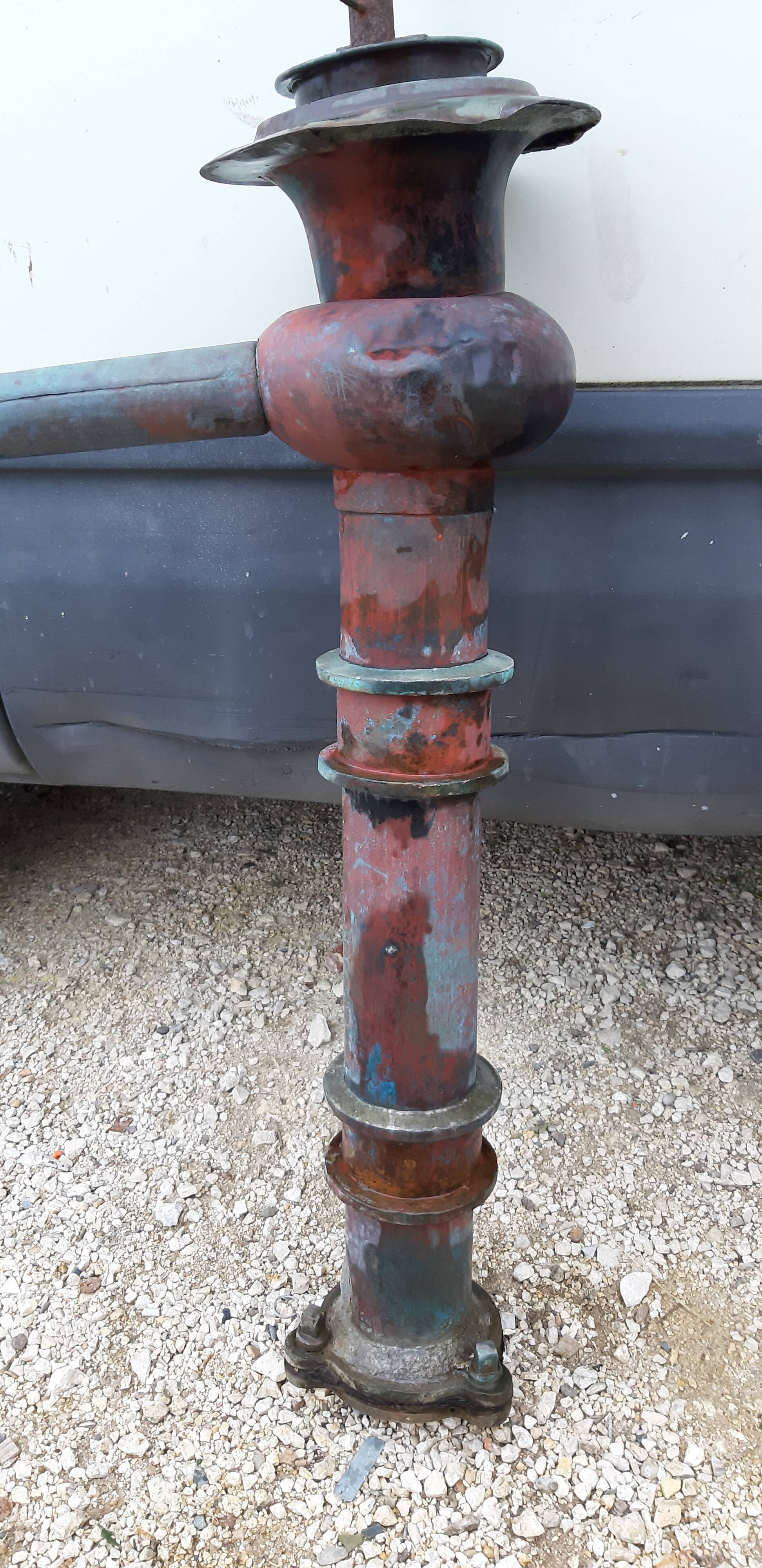 Red Copper Garden Well Pump 19th