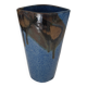 Vase en céramique à couverte bleue 25cm Signée Jean Cacheleux Puisaye