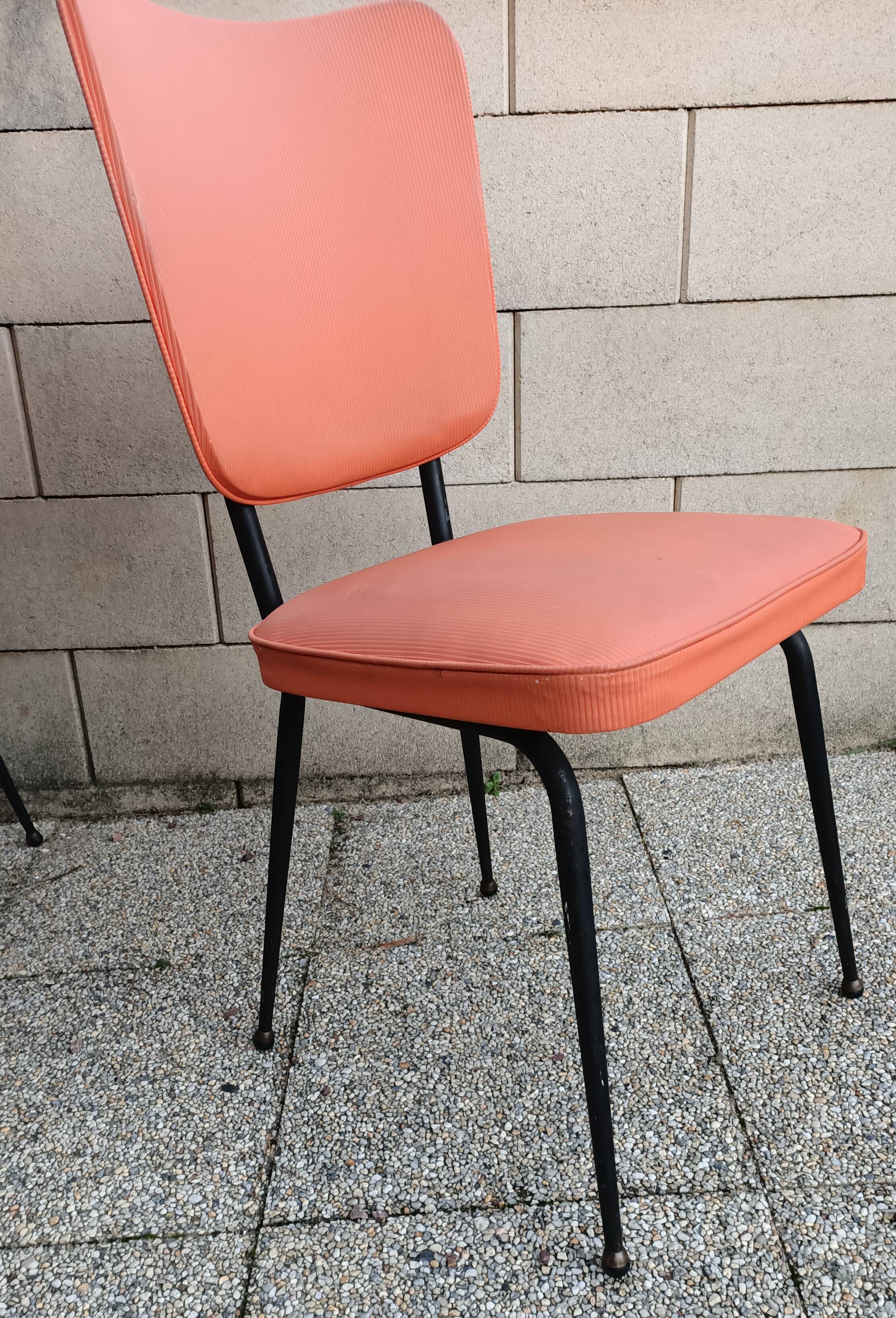 6 vintage chairs needle feet