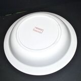 FONTANGES deep salad bowl in Sarreguemines earthenware with red decoration 28 cm
